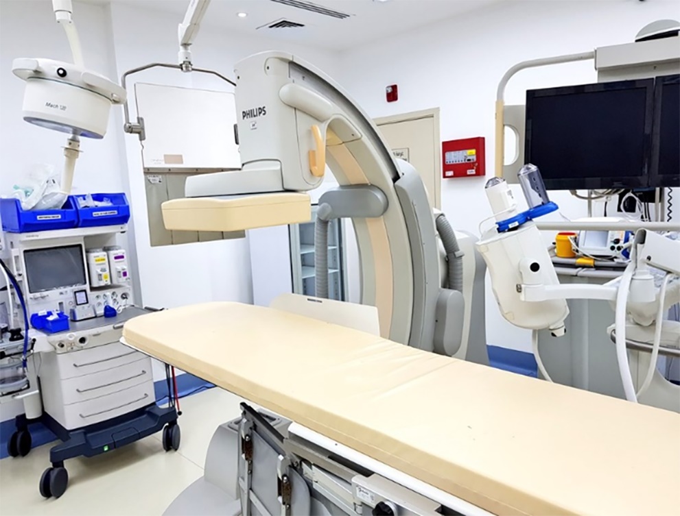 The opening of a cardiac catheterization lab